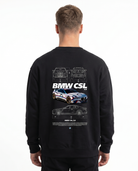 BMW CSL 3.0 Sweater Black Pure - model back print