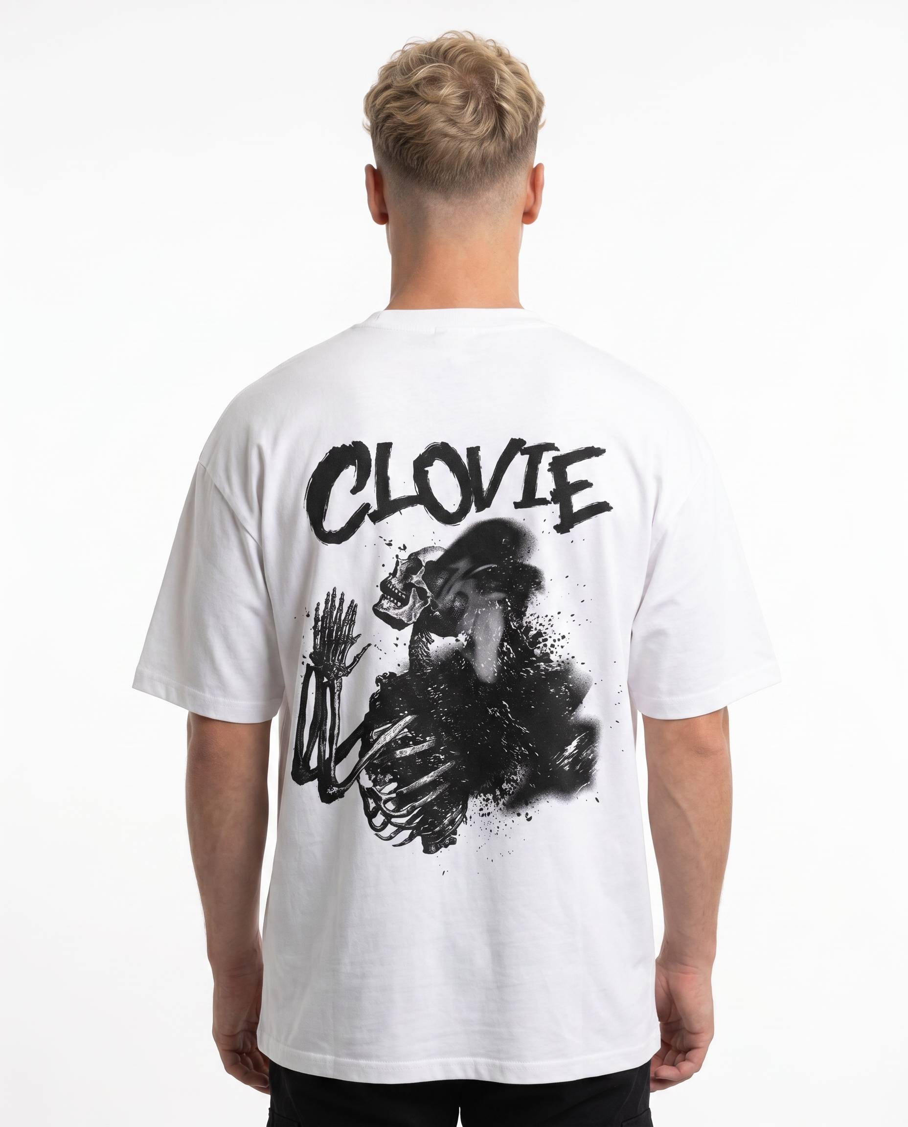 Skeleton White back design