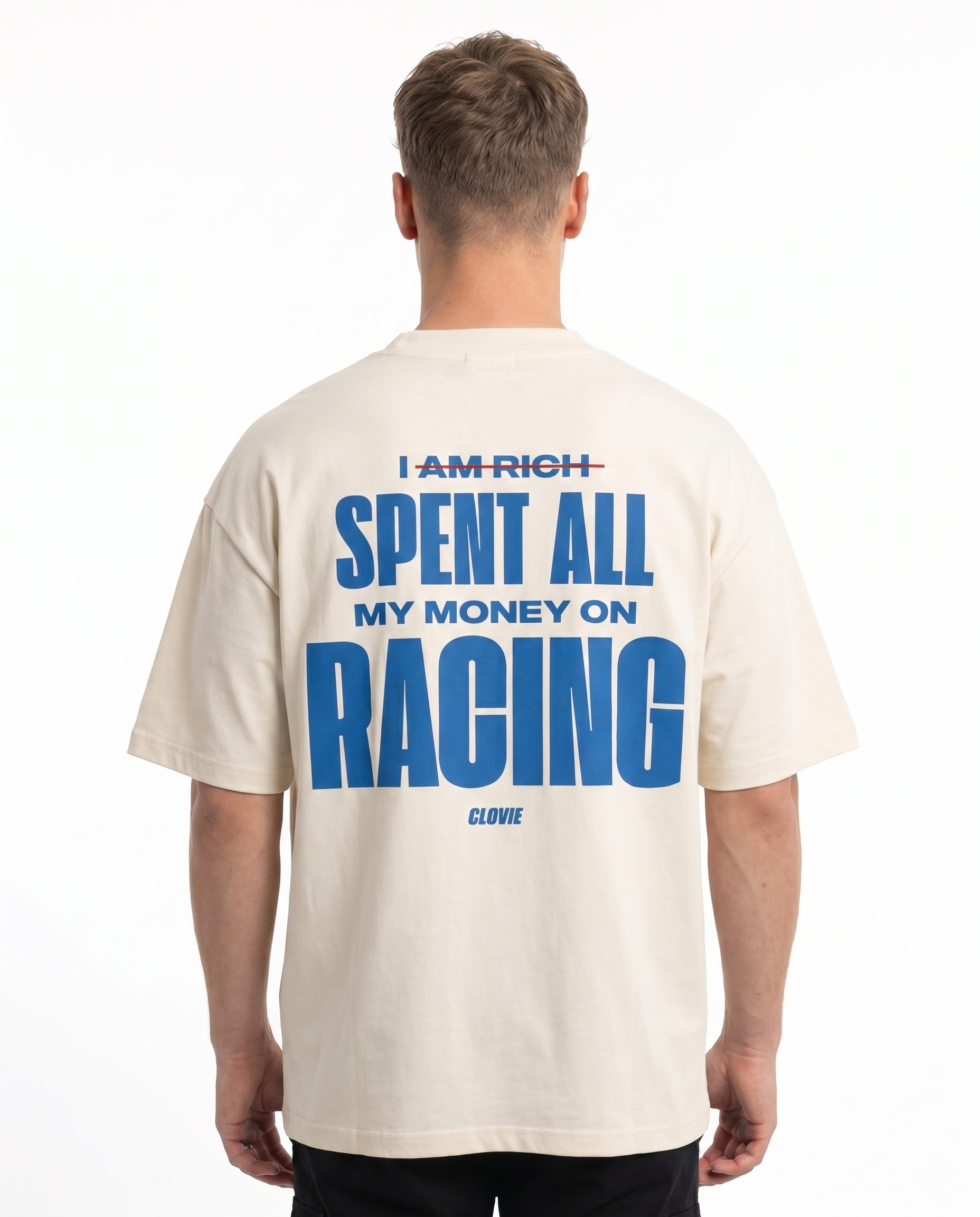 Spent on racing Natural Raw back