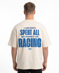 Spent on racing Natural Raw back