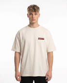 Vienna Oversized Tee Natural Raw Vorderansicht - CLOVIE Streetwear