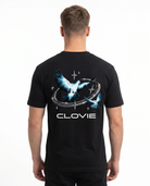 Bird universum Standard Tee Schwarz Rueckansicht - CLOVIE Streetwear
