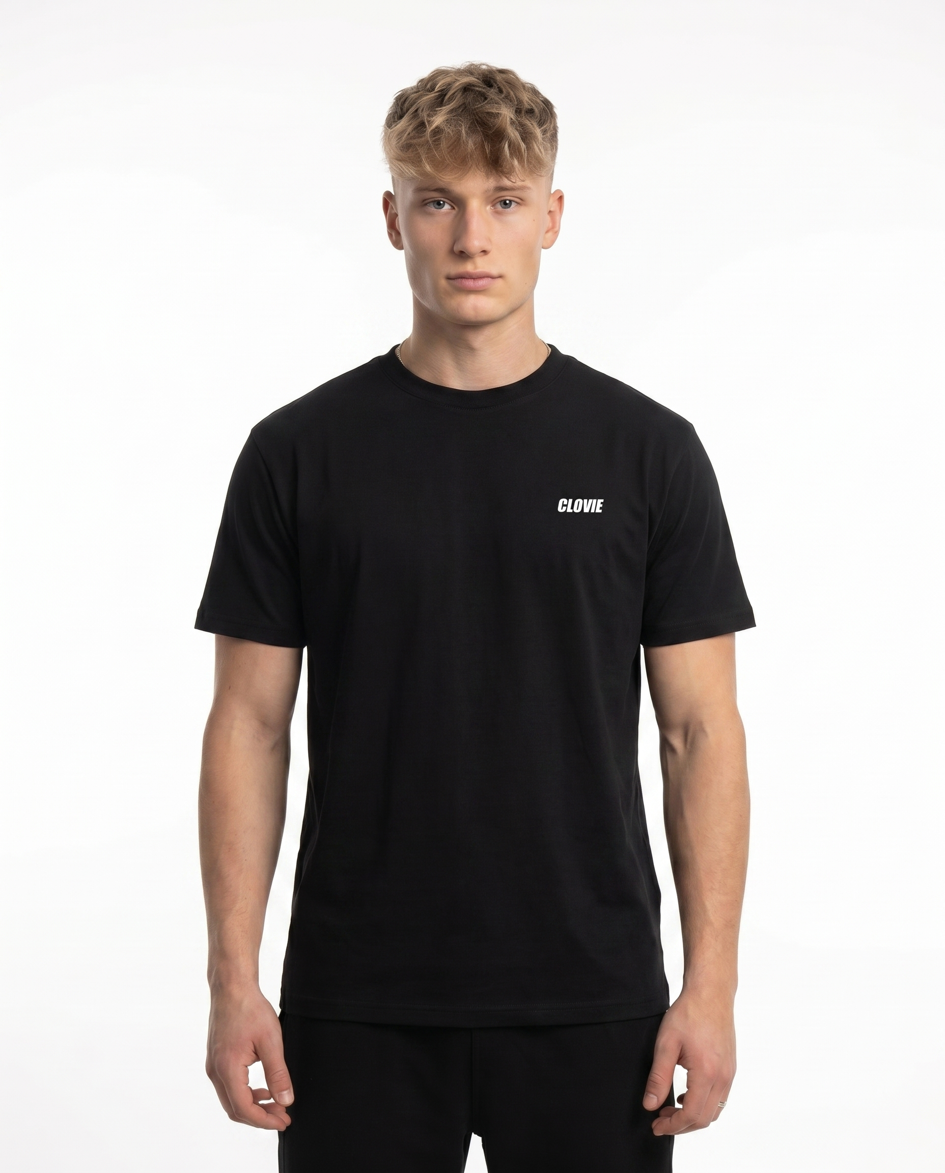 Bird universum Standard Tee Schwarz Vorderansicht - CLOVIE Streetwear
