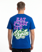 Eat pssy vegan Standard Tee Sport Royal Rueckansicht