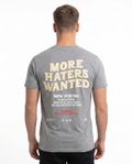 More haters wanted Standard Tee Sport Grey Heather Rueckansicht