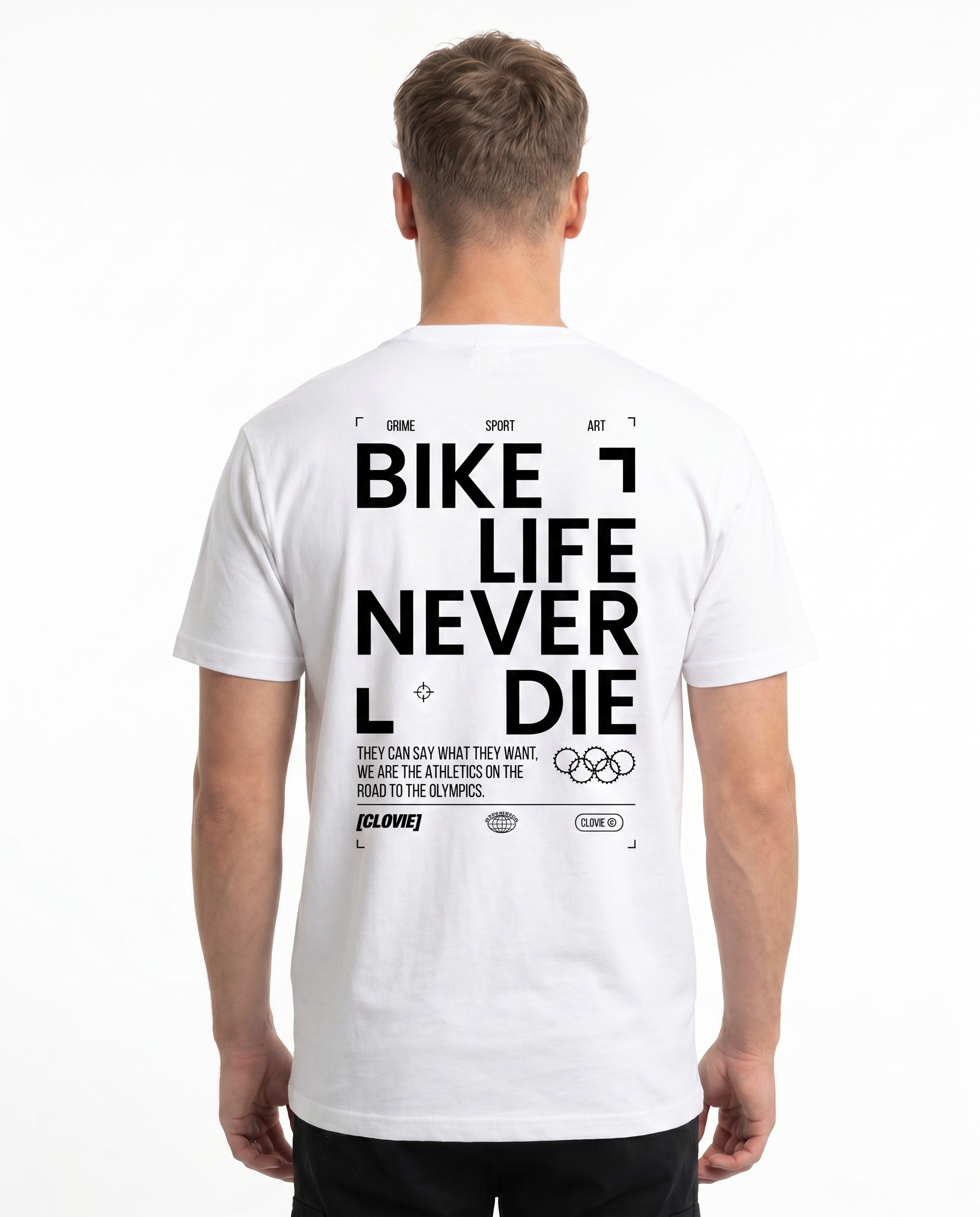 Bike life Standard Tee White Rueckansicht