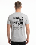 Bike life Standard Tee Heather Grey Rueckansicht