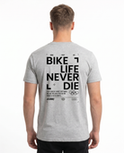 Bike life Standard Tee Heather Grey Rueckansicht