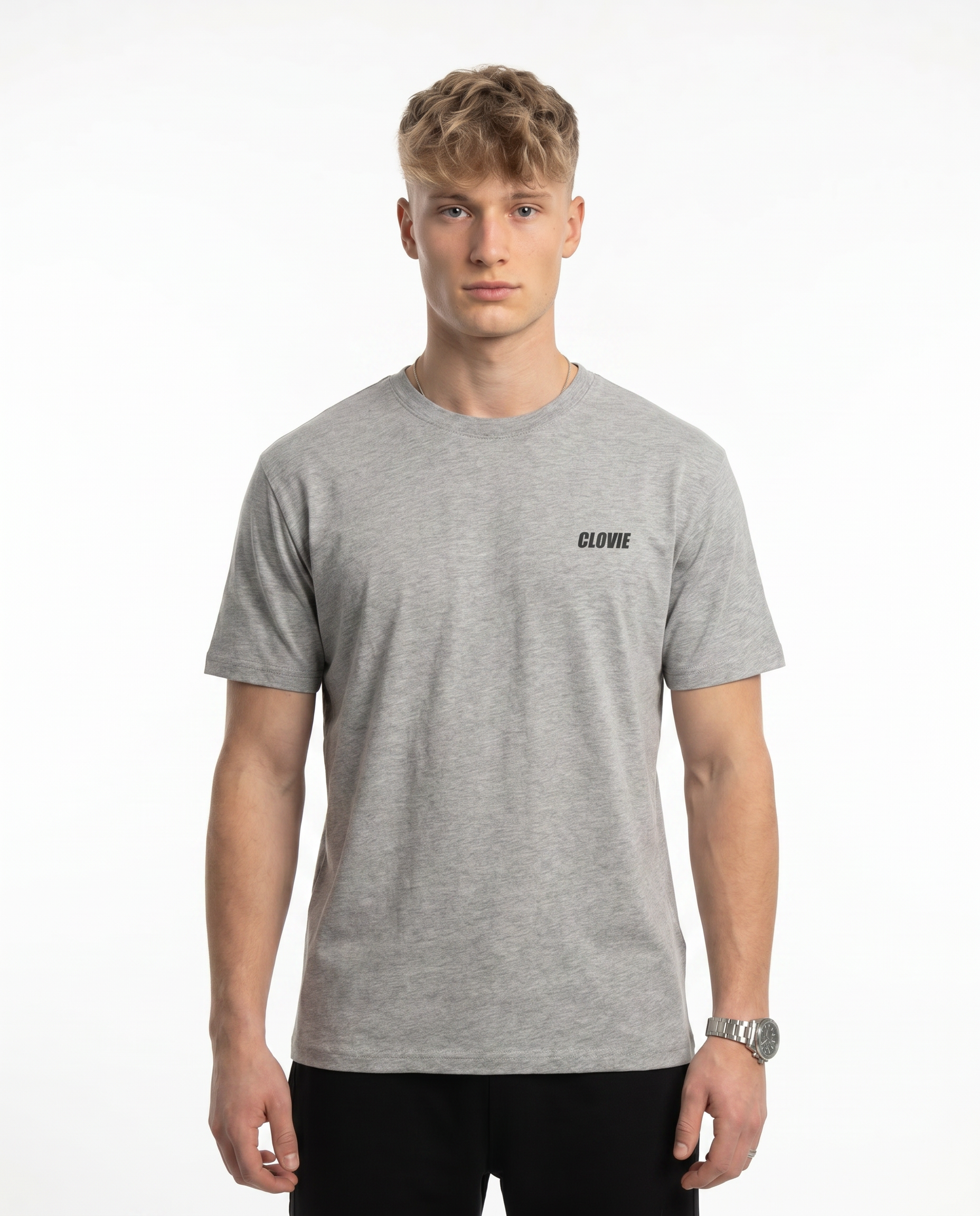 Bike life Standard Tee Heather Grey Vorderansicht