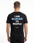 I am allergic Standard Tee Black Rueckansicht