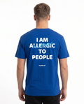 I am allergic Standard Tee Sport Royal Rueckansicht