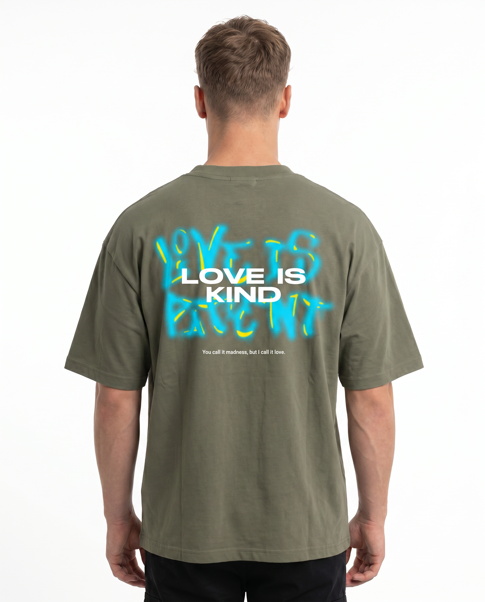 Love is kind OVS Khaki Rueckseite
