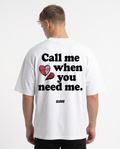 Call me when you need me OVS White Rueckseite
