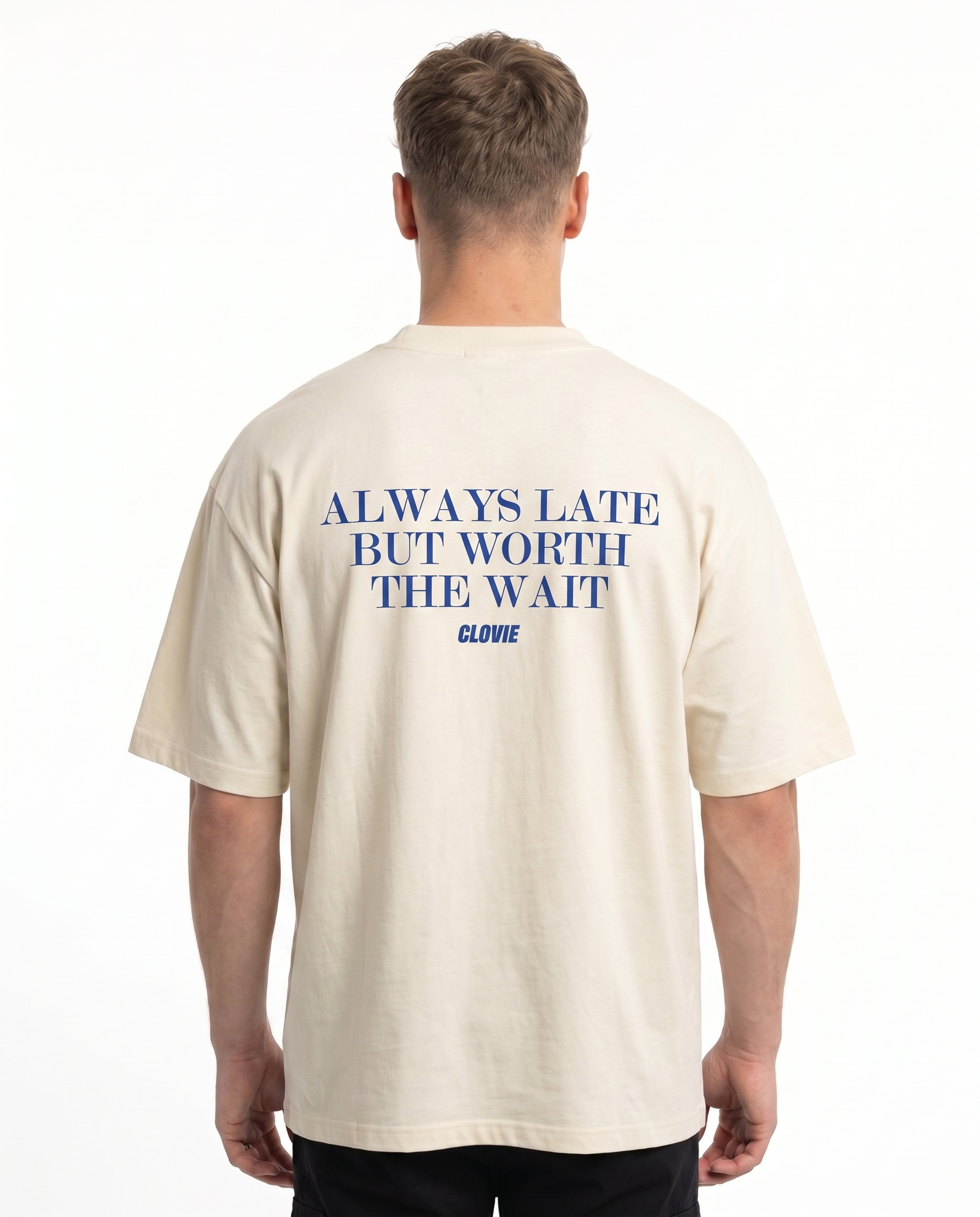 Always late but worth the wait OVS Tee Sand - model back print (reuse Natural Raw 26.05)