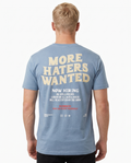 More haters wanted Standard Tee Chambray Rueckansicht