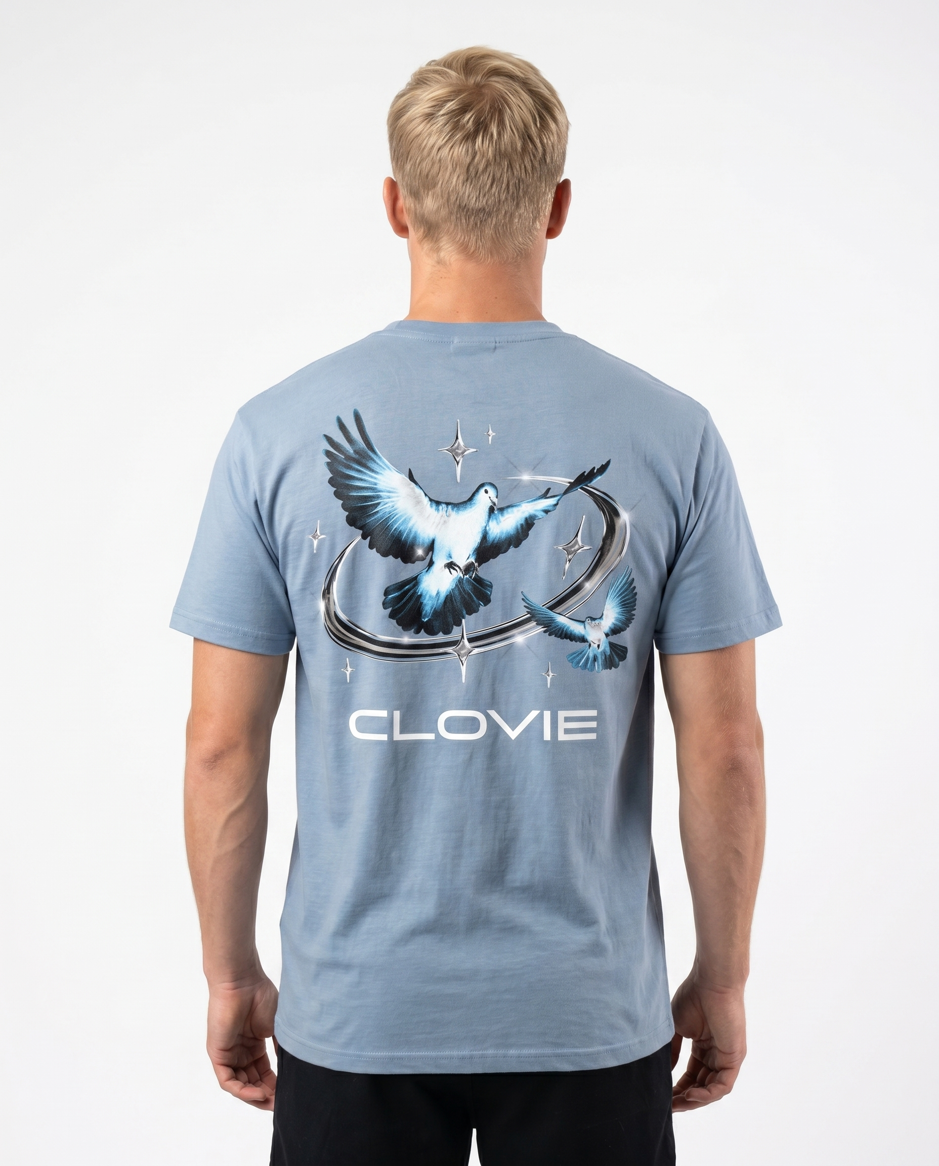 Bird universum Standard Tee Chambray Rueckansicht