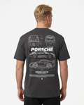 Porsche 911 GT3 RS Standard Tee India Ink Grey Rueckansicht