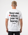 Text me Standard Tee White Rueckansicht