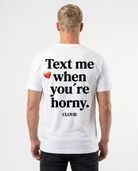 Text me Standard Tee White Rueckansicht