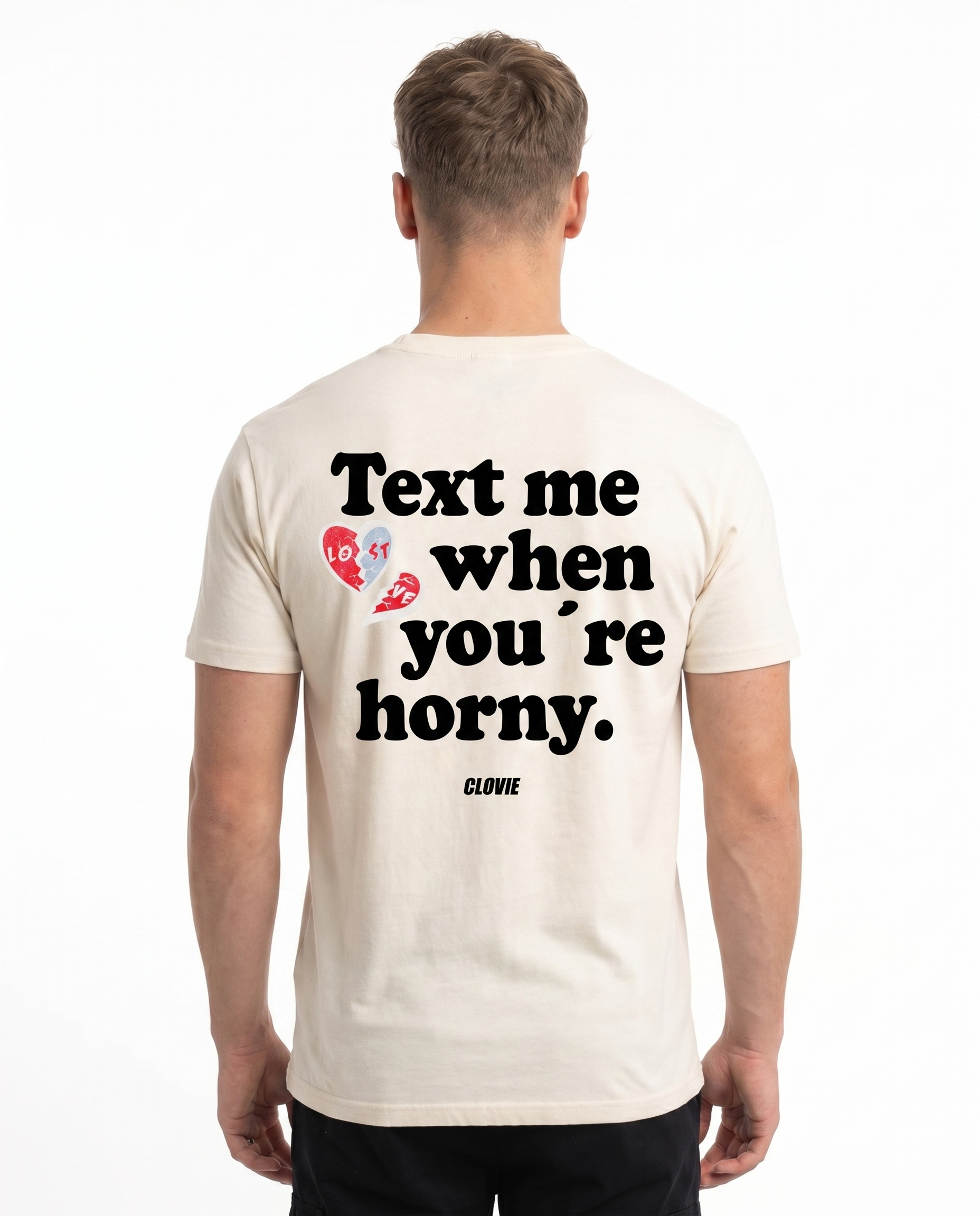 Text me Standard Tee Vintage White Rueckansicht