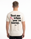 Text me Standard Tee Vintage White Rueckansicht