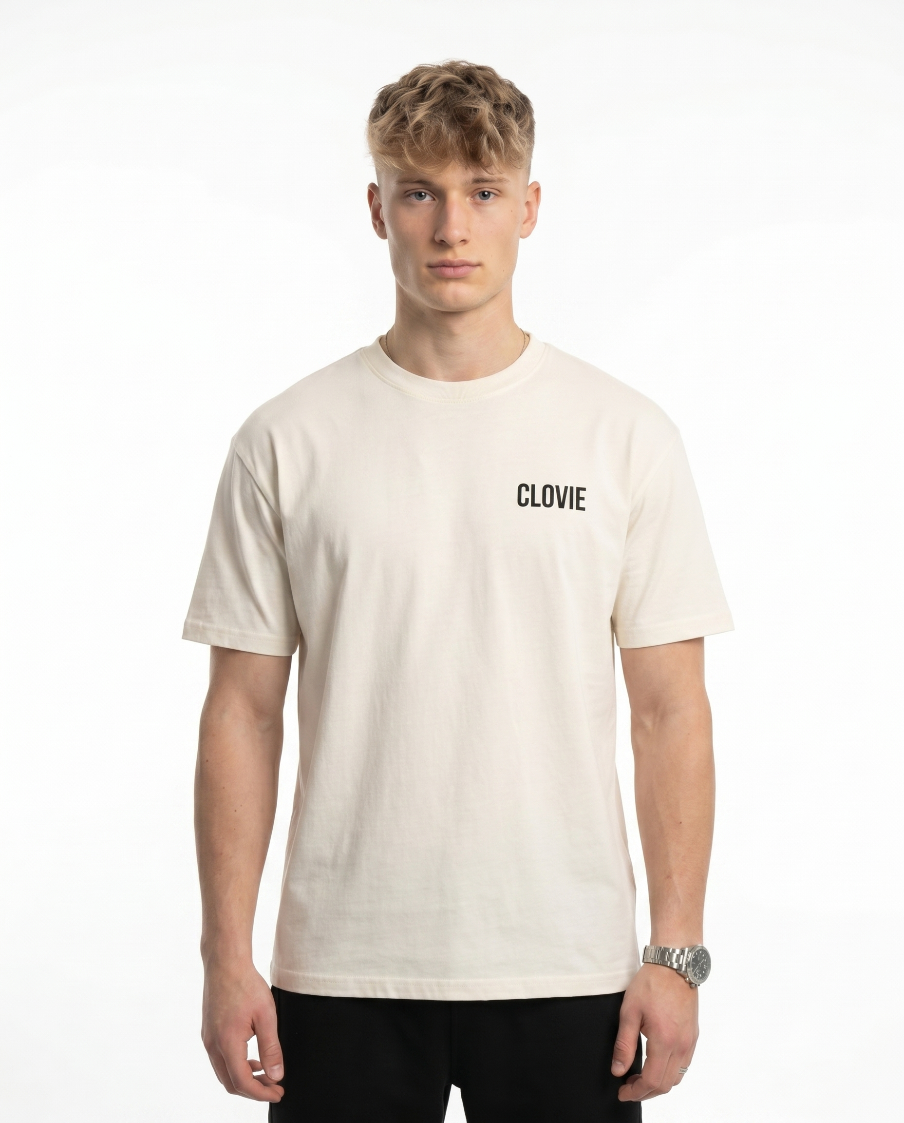 Always late Standard Tee Vintage White Vorderansicht