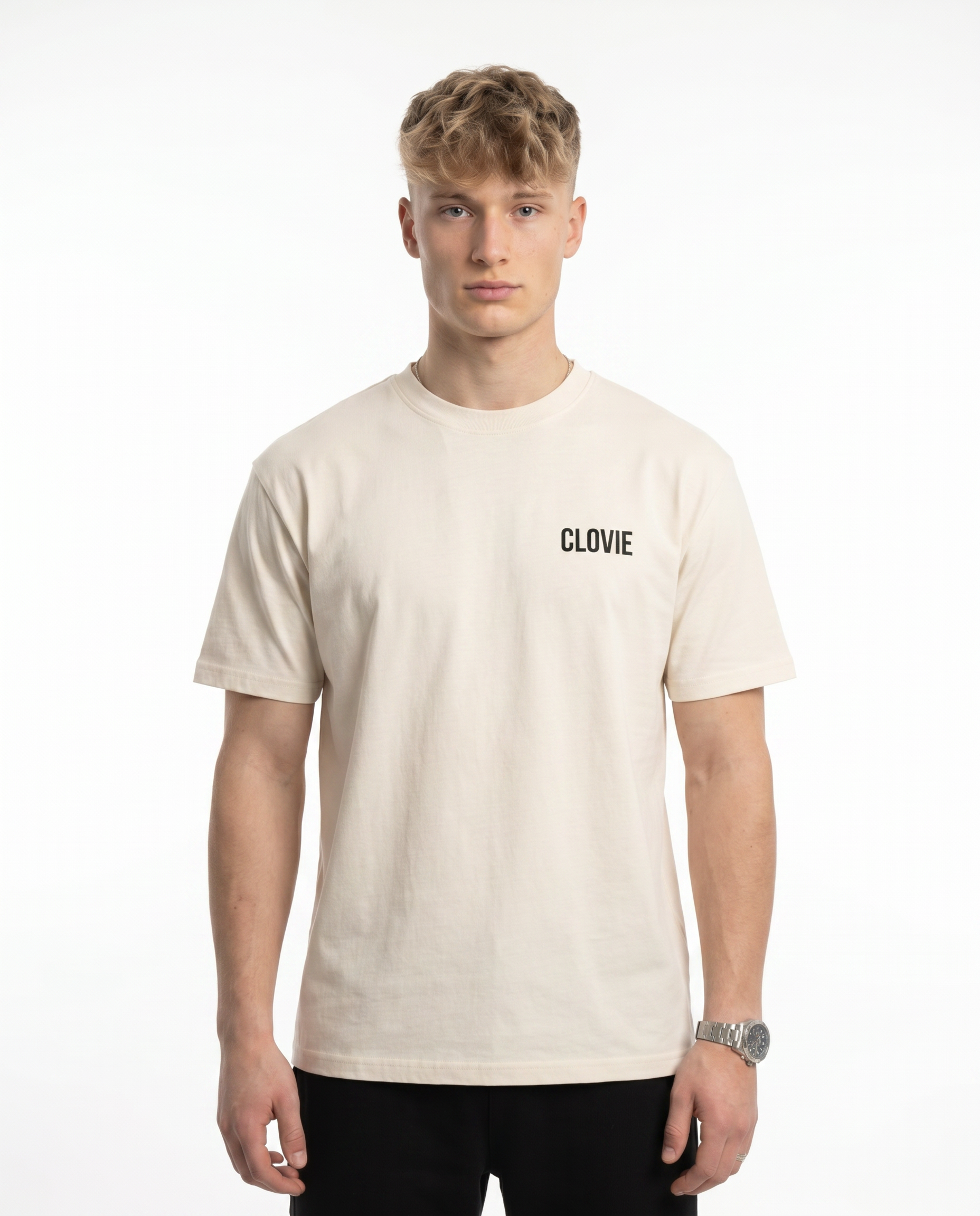 Always late Standard Tee Natural Raw Vorderansicht