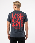 Loving yourself Standard Tee India Ink Grey Rueckansicht