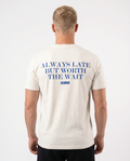 Always late Standard Tee Vintage White Rueckansicht