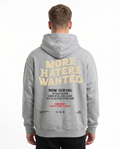 More haters wanted Hoodie Heather Grey Rueckansicht