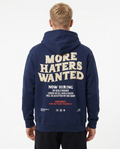 More haters wanted Hoodie New French Navy Rueckansicht