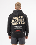 More haters wanted Hoodie Charcoal Heather Rueckansicht