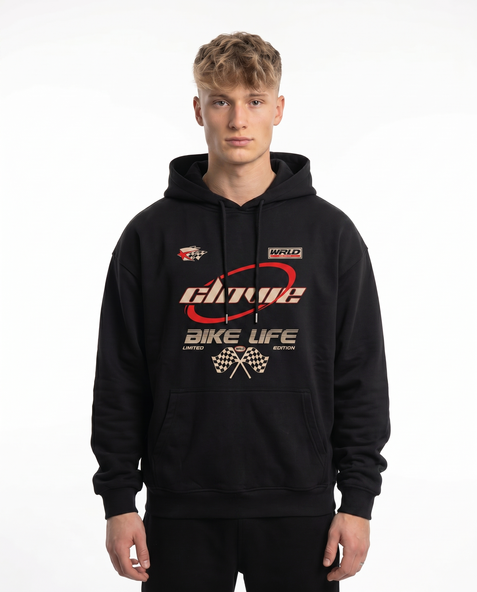 Bike life worldwide Hoodie Jet Black