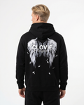 Angel wings Hoodie Jet Black Rueckansicht