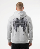 Angel wings Hoodie Heather Grey Rueckansicht