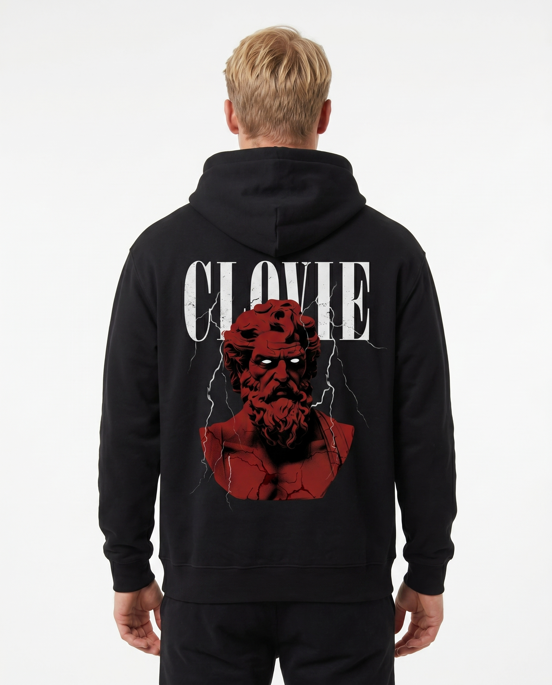Zeus Hoodie Jet Black Rueckansicht