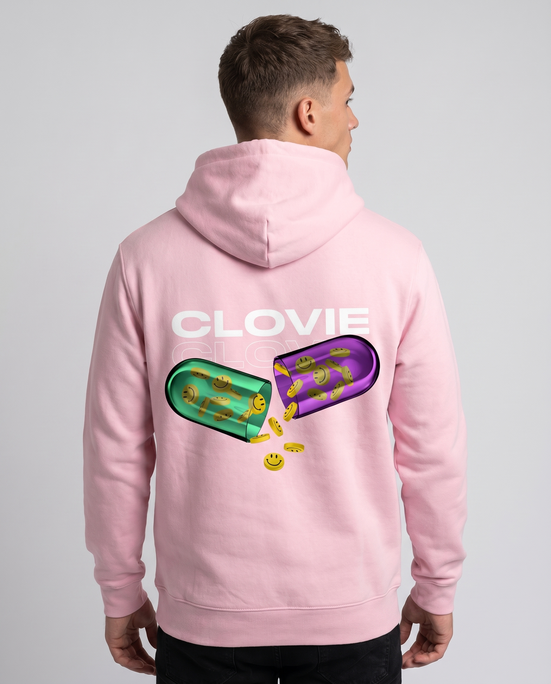 Happy pills Baby Pink Back