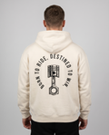 Born to ride Zip White Sand Back