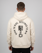 Born to ride Zip White Sand Back