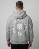 Born to ride Zip Light Asphalt Back