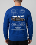 Porsche GT3 RS Sweater Royal Back
