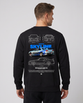 Nissan R34 Sweater Black Back
