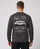 Toyota Supra Sweater Asphalt Back