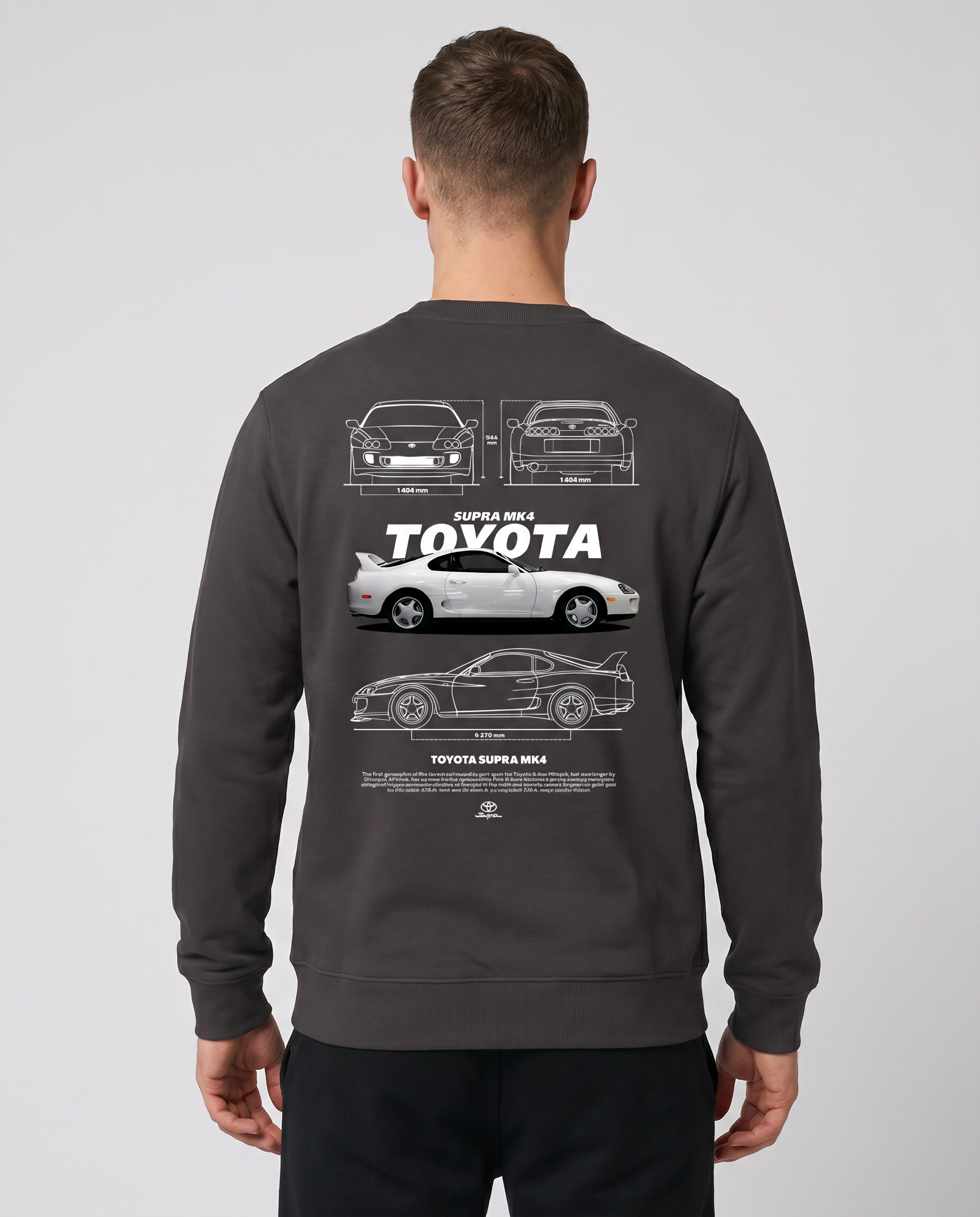 Toyota Supra Sweater Asphalt Back