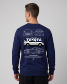 Toyota Supra Sweater Navy Back
