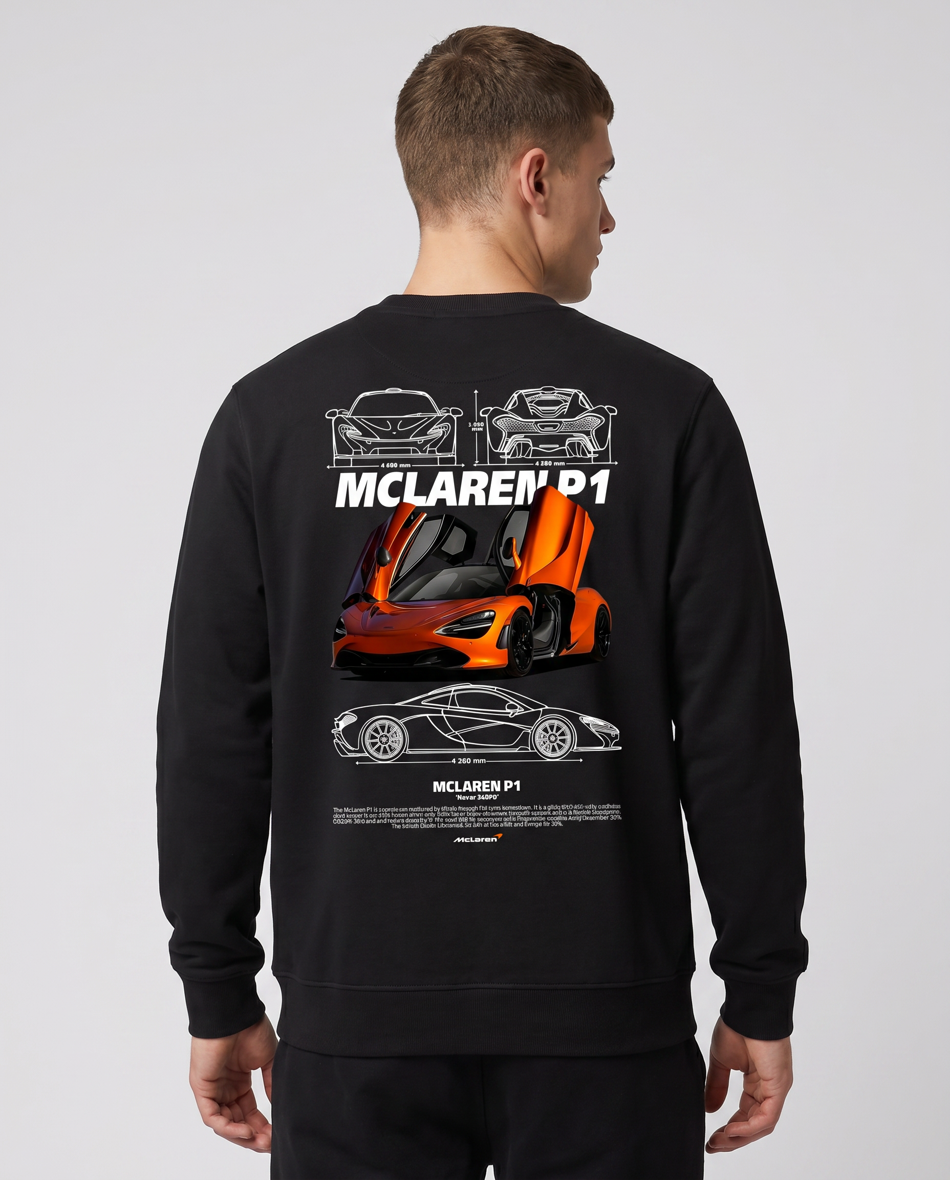 McLaren P1 Sweater Black Back