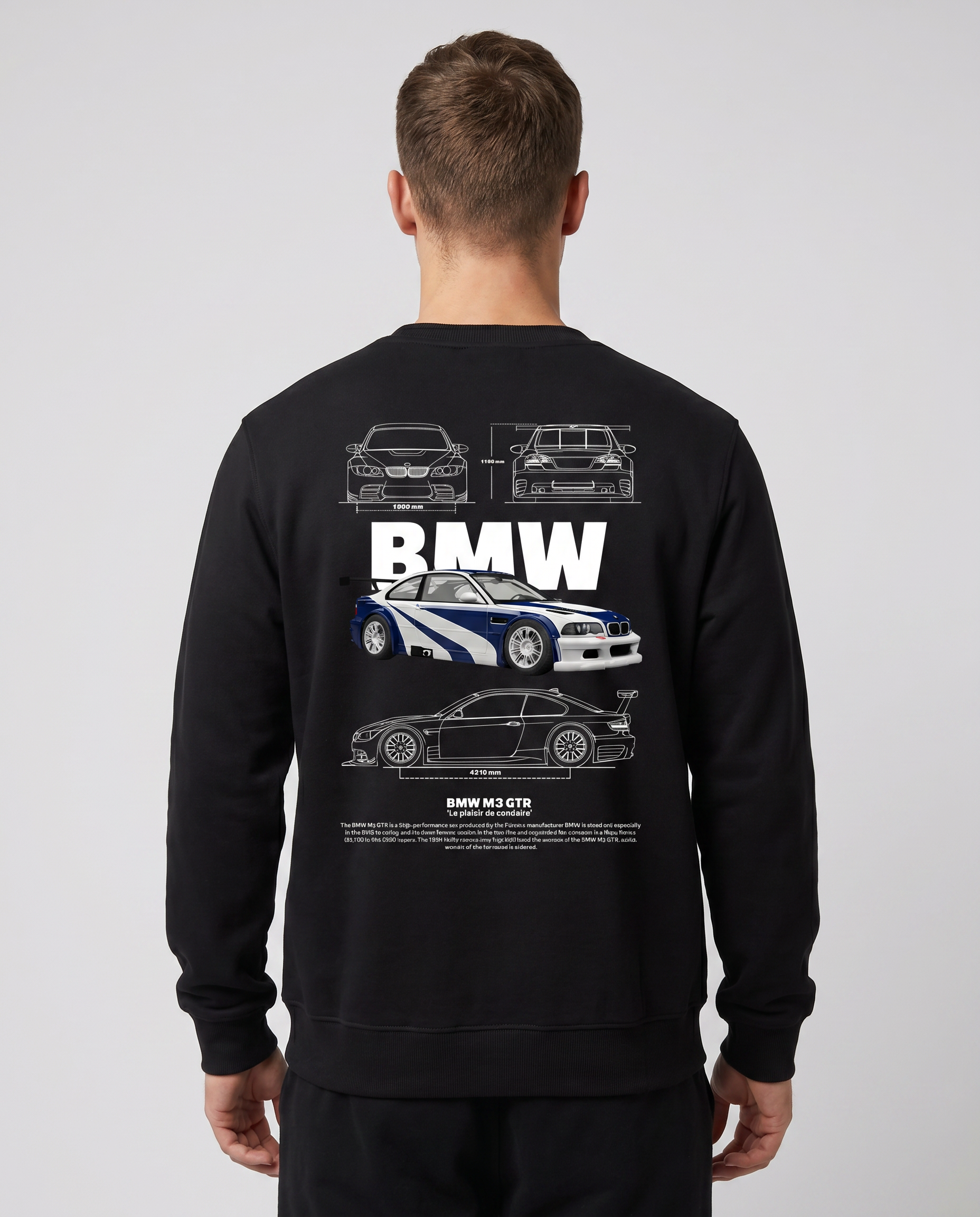 BMW M3 GTR Sweater Black Back