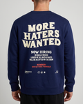 More haters Sweater Navy Back