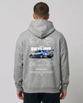 Nissan R34 OVS Hoodie Light Asphalt Back