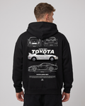 Nissan Skyline R34 OVS Zip Black - model back print (reused twin)